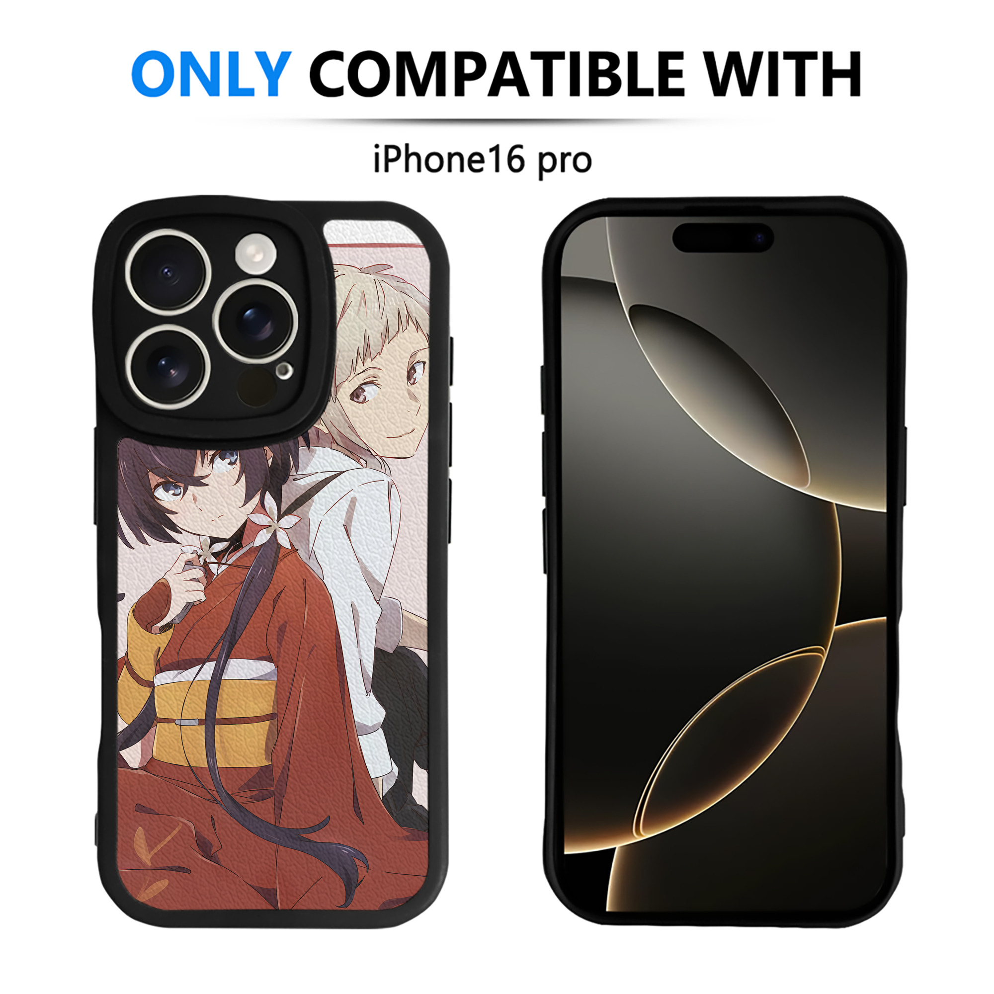 （画像用） 文豪ストレイドッグス Bungo Stray Dogs 【iPhone 16シリーズ対応】シリコンスマホケース（レザー調） 材質：シリコン